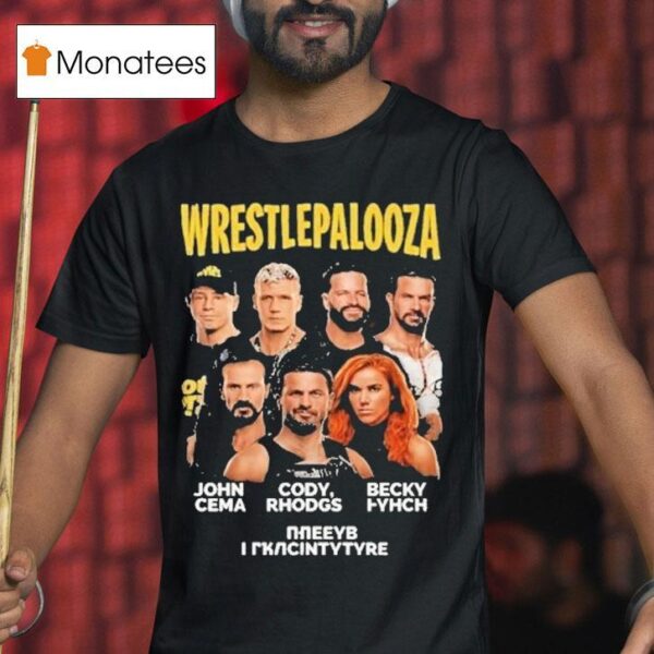 Wwe Wrestlepalooza John Cena Cody Rhodgs And Becky Lynch Final Indianapolis T Shirt