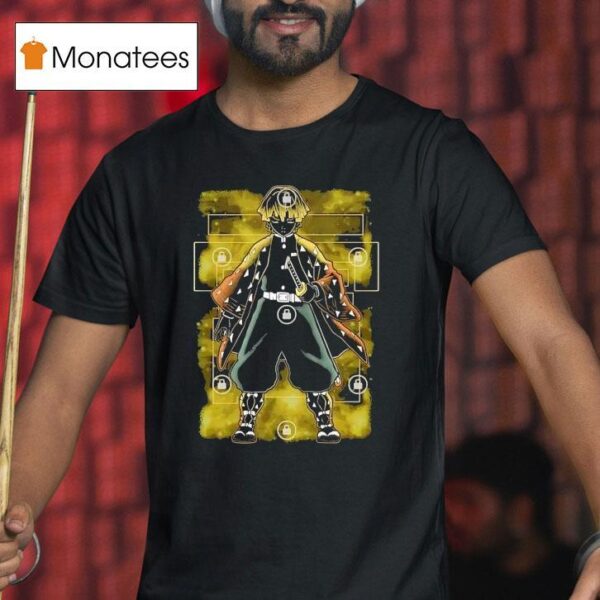 Zenitsu Agatsuma From Demon Slayer Kimetsu No Yaiba T Shirt
