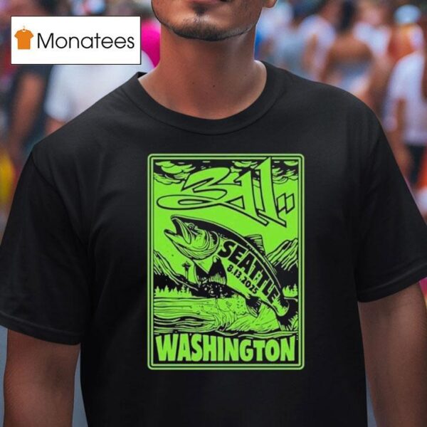 Aug Concert Marymoor Park In Redmond Washington Fish T Shirt