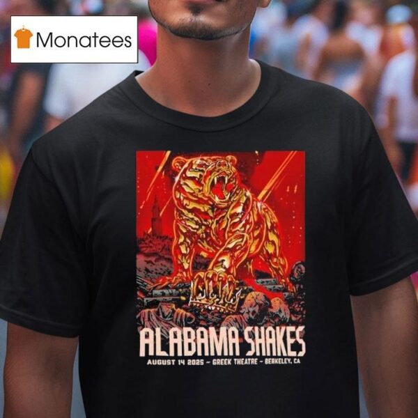 Alabama Shakes Greek Theater Berkeley Ca Aug Bear T Shirt