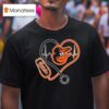 Baltimore Orioles Caring Hearts Nurse T Shirt