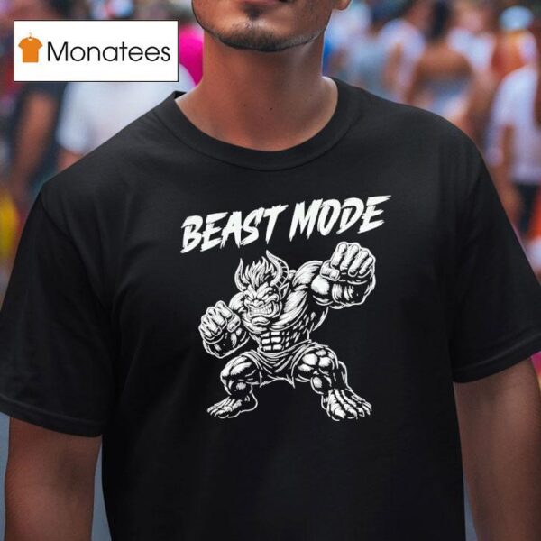 Beast Mode Muscled Bull T Shirt