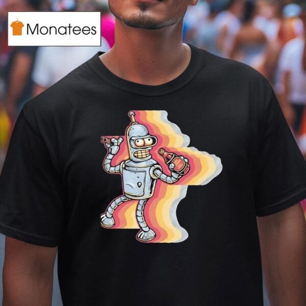 Bender From Futurama Sick Of Non Robots T Shirt