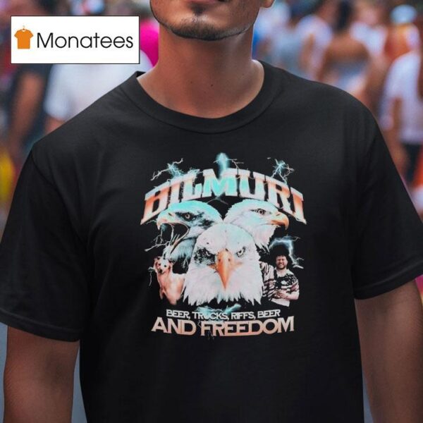 Bilmuri And Freedom Beer Trucks Riffs Beer Eagles T Shirt
