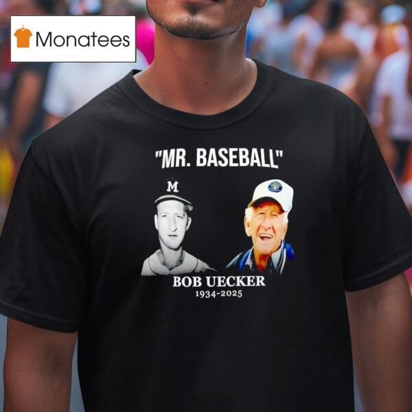 Bob Uecker Mr Baseball Milwaukee Brewers T Shirt
