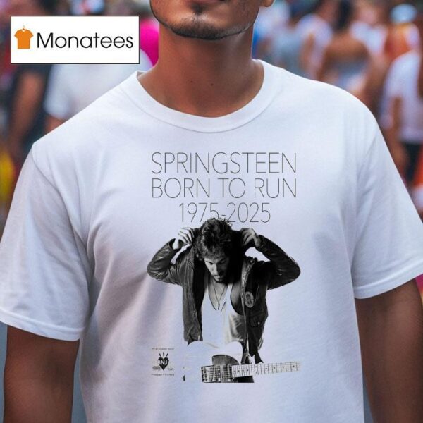 Bruce Springsn Th Anniversary Born To Run T Shirt
