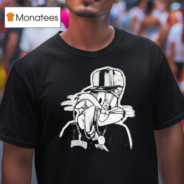 Bugs Bunny Hoesmad Rhinestone Looney Tunes T Shirt