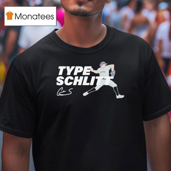Cam Type Schlittler New York Yankees Baseball T Shirt