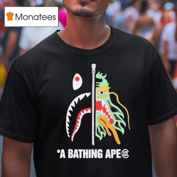 Camo Shark A Bathing Ape T Shirt