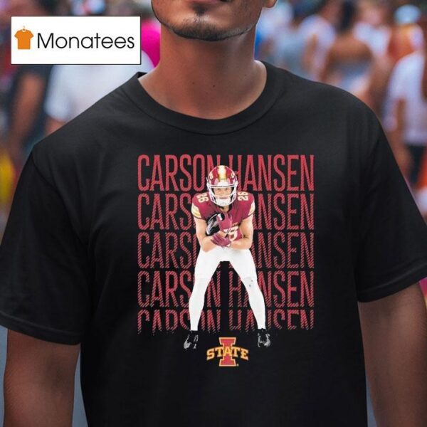 Carson Hansen Iowa State Cyclones Block Name T Shirt