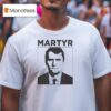 Charlie Kirk Martyr Portrai T Shirt