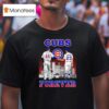 Chicago Cubs City Skyline Rizzo And Sandberg Forever Signatures T Shirt