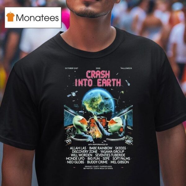 Crash Into Earth October Halloween T Shirt