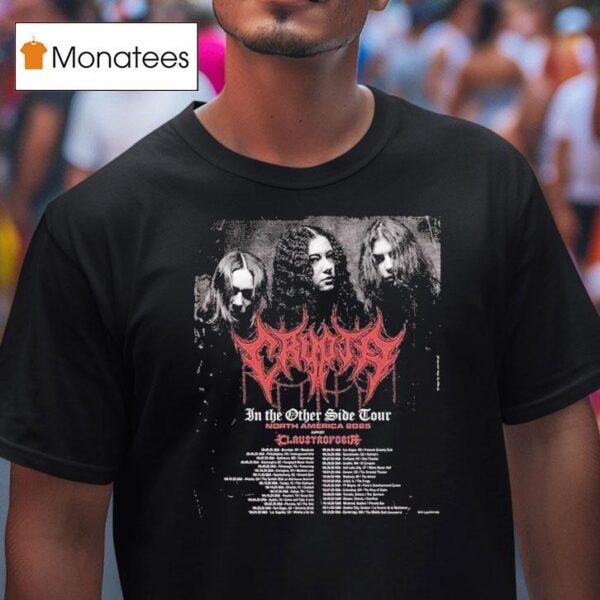 Crypta At North America In The Other Side Tour Dates With Claustrofobia Dark Metal T Shirt