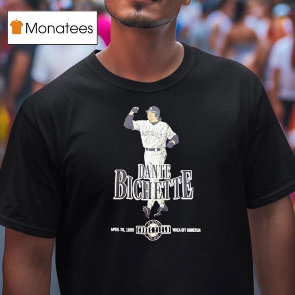 Dante Bichette Colorado Rockies Years Coors Field Walk Off Homerun T Shirt