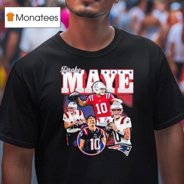 Drake Maye New England Patriots Notorious T Shirt