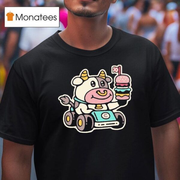 Drew Wise Fast Food Cow T Shirt