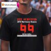 Eye Survived Hurricane Season With Mike Fan Of Mike S Weather Page Carolina Hurricanes T Shirt