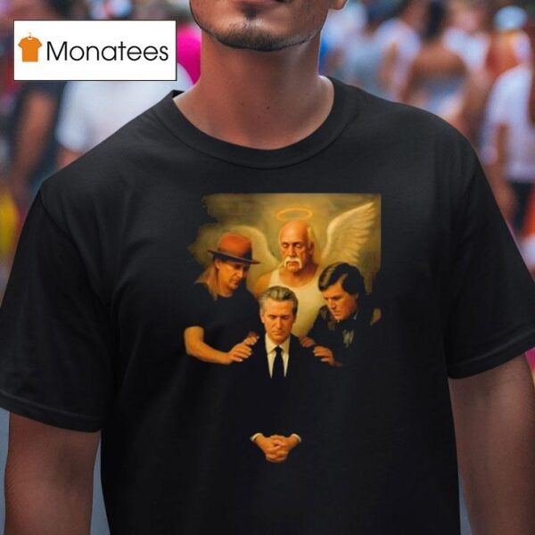 Gavin Newsom And Hulk Hogan Tucker Carlson The Chosen One A Fantastic T Shirt
