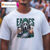 Ghostface Drinking Coffee Philadelphia Eagles T Shirt