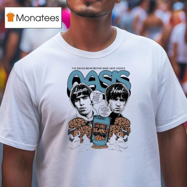 Heinz Beanz Oasis The Baked Bean Who Love Ciggys T Shirt