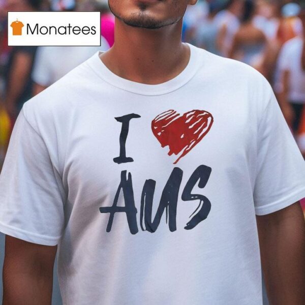 I Love Aus T Shirt