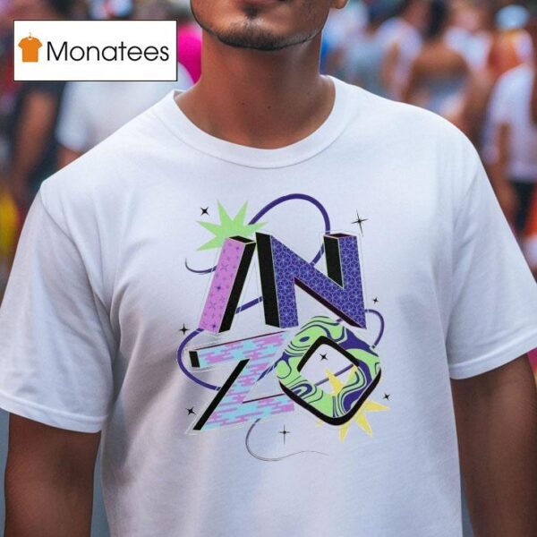 Inzo Cosmic Typography T Shirt
