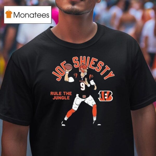 Joe Burrow Cincinnati Bengals Player Rule The Jungle Joe Shiesty T Shirt