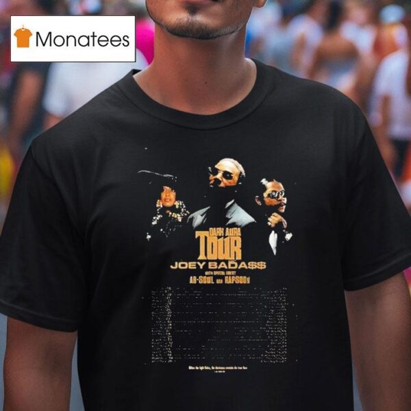 Joey Bada Tour Dates In North America Dark Aura T Shirt