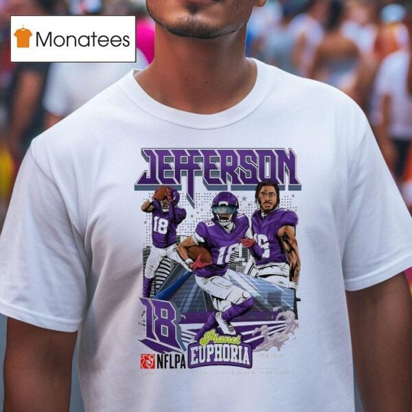 Justin Jefferson Planet Euphoria Baltimore Ravens T Shirt