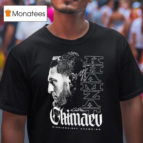 Khamzat Chimaev Ufc Andnew World Men S Middleweight Champion T Shirt