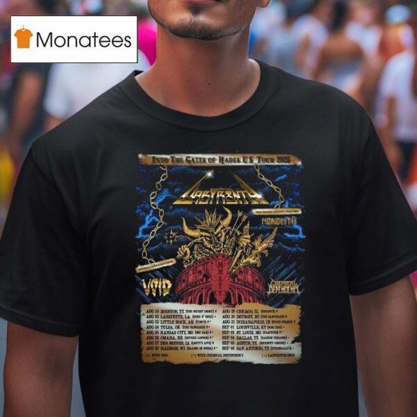 Labyrinth Into The Gates Of Hades Us Tour Dates T Shirt