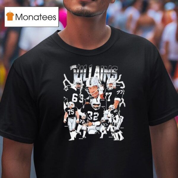 League Villains Las Vegas Raiders Football Team Graphic T Shirt