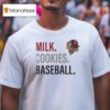 Milk Cookies Baseball Washington Wild Things Logo T Shirt