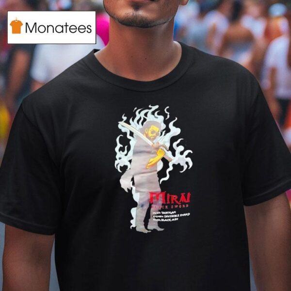 Mirai Black Sword Tantram X Invisible Sword T Shirt