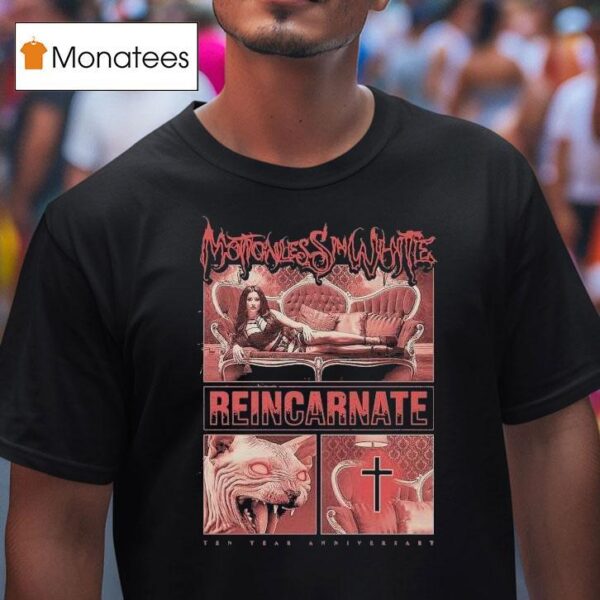 Motionless In White Evil Eyes Reincarnate Year Anniversary T Shirt