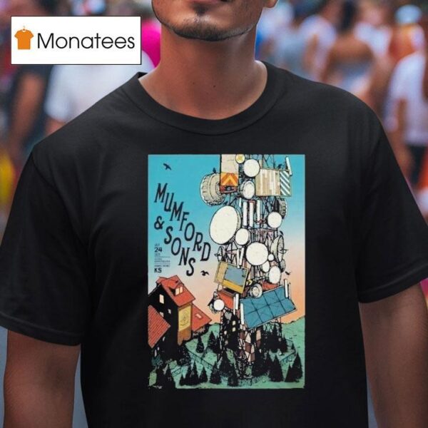 Mumford And Sons In Bonner Springs Ks On July T Shirt