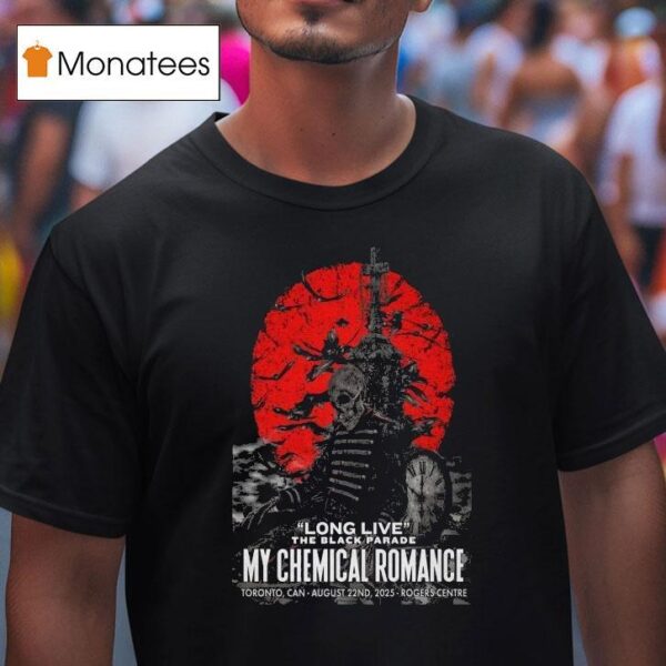 My Chemical Romance Long Live The Black Parade Toronto On Skeleton T Shirt