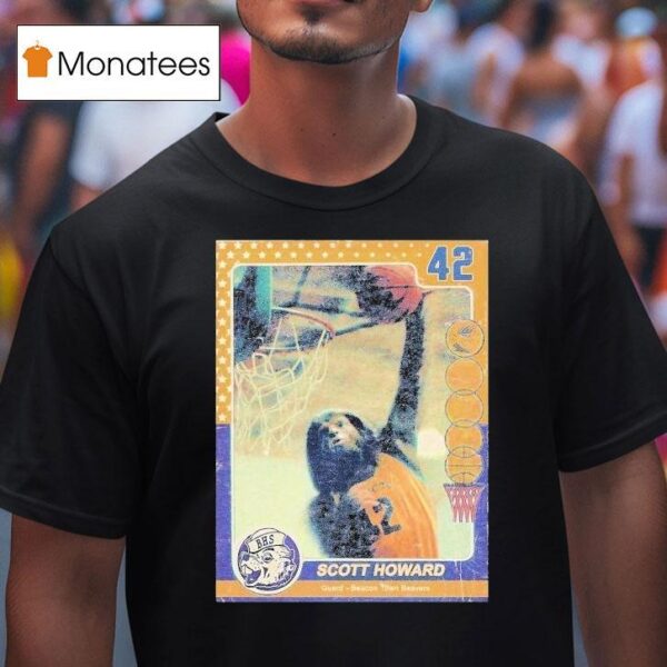 N Wolf Trading Card Scott Howard Guard Beacon Town Beavers T Shirt
