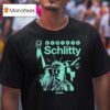 New York Yankees Schlitty Arm Angle Statue T Shirt