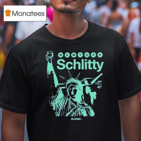 New York Yankees Schlitty Arm Angle Statue T Shirt