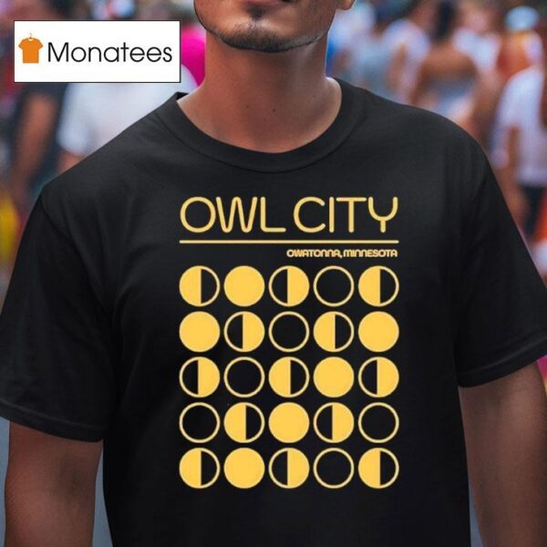 Owl City Owatonna Minnesota Moon Phase T Shirt