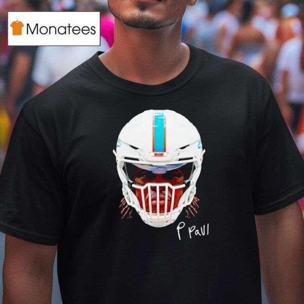 Patrick Paul Head Miami Dolphins Football T Shirt