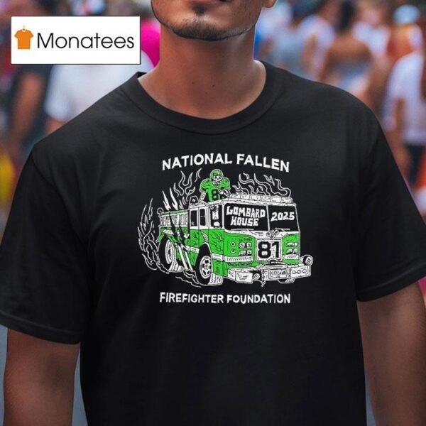 Philadelphia Eagles National Fallen Firefighters Foundation Lombard House Philly T Shirt