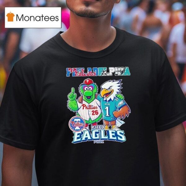 Philadelphia Phillies And Philadelphia Eagles Masco T Shirt