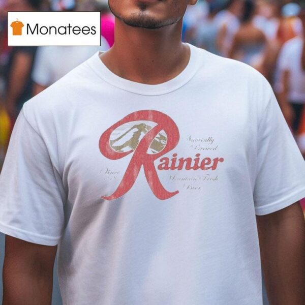 Rainier Beer Naturally Brewed Logo T Shirt