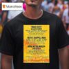 Reading And Leeds Festival For Leeds Festival On August To August Bramham Park In Leeds England T Shirt