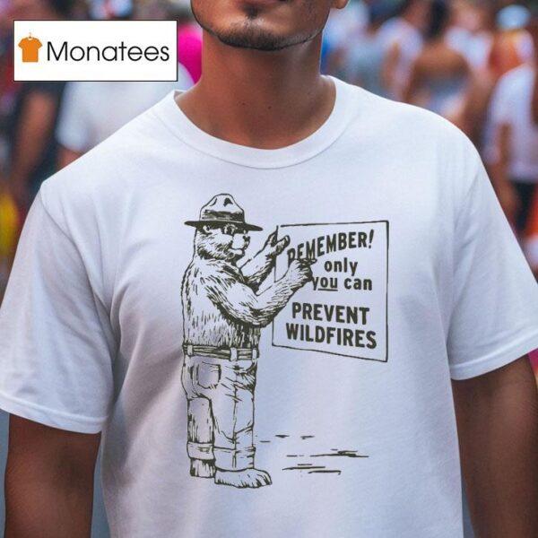 Remember Only You Can Prevent Wildfires Smokey Bear T Shirt