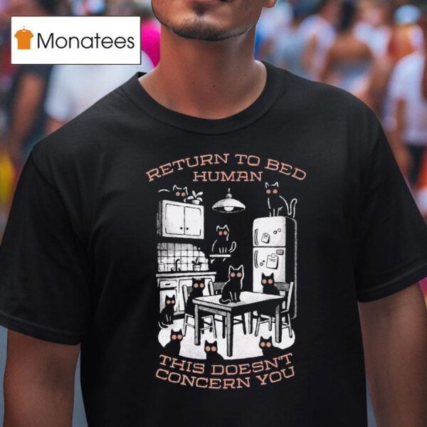 Return To Bed Human This Doesn T Concern You T Shirt