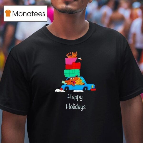 Road Trip Happy Holidays T Shirt